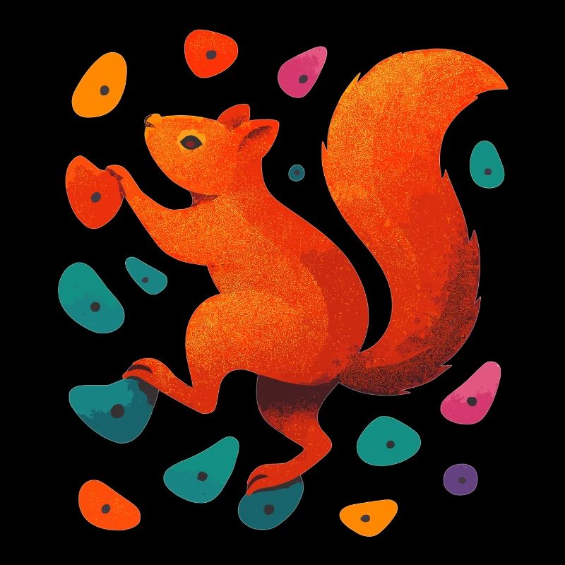 Bouldern Eichhörnchen Klettern Motivation Geschenk