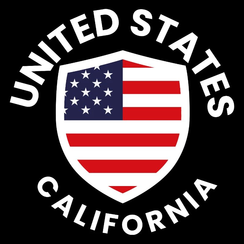 California USA Shield Design