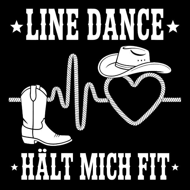 Line Dance Herz Cowboy Stil