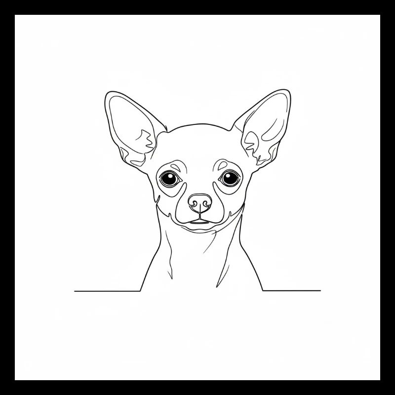Chihuahua Linien Minimal