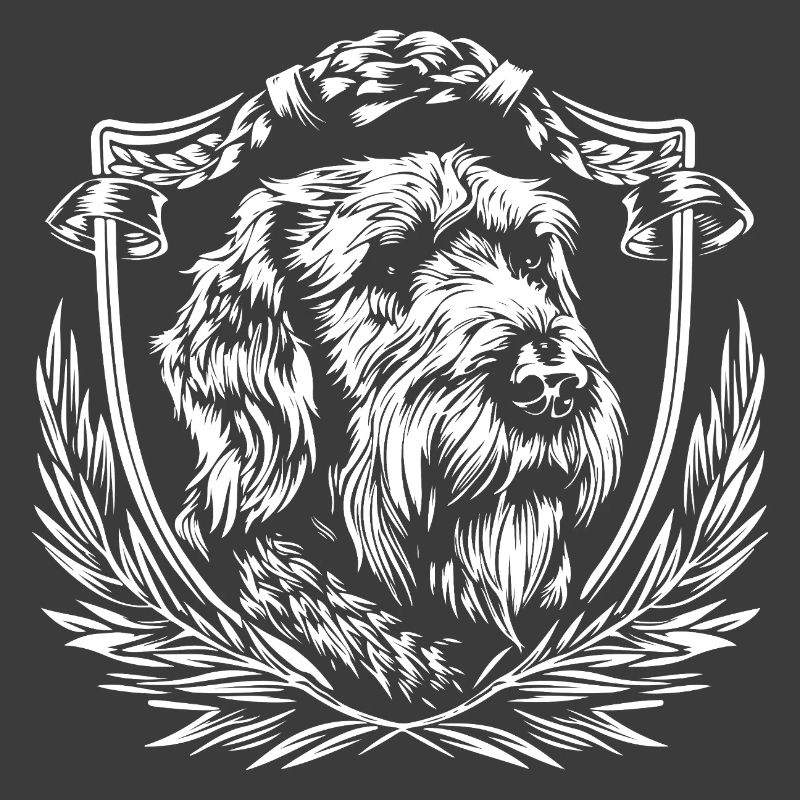 Hundewappen Linienkunst