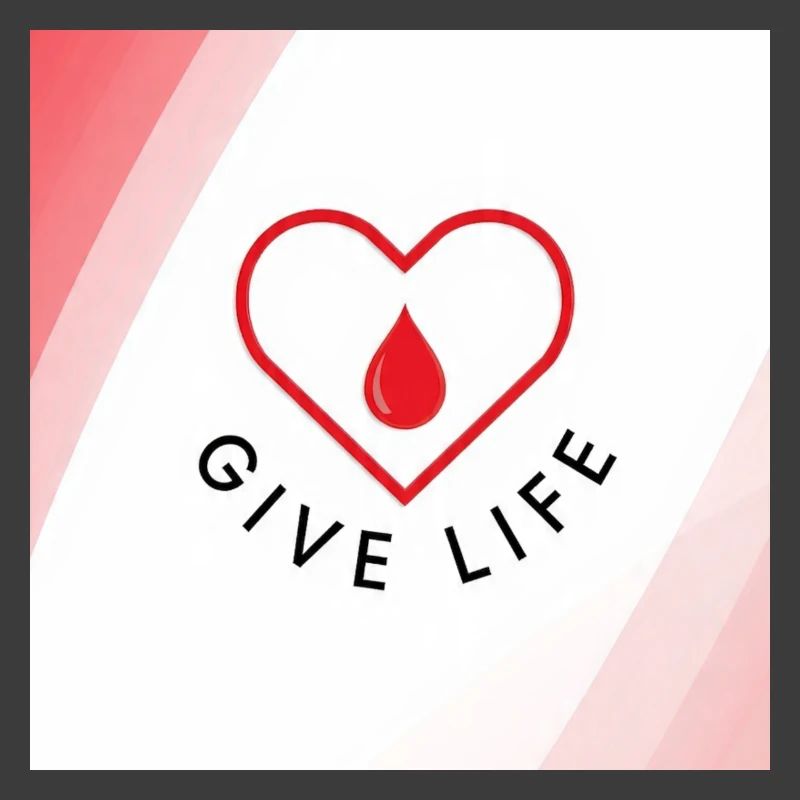 Schenken Sie Leben: Blutspenderherz