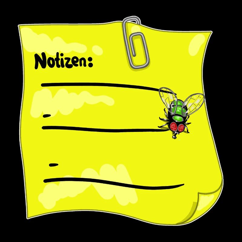 Yellow Notepad – Paper Clip & Fake Bow Tie