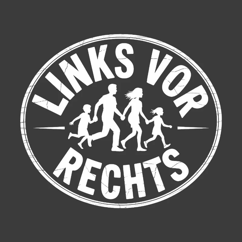 Left before Right - Funny Antifa Slogan