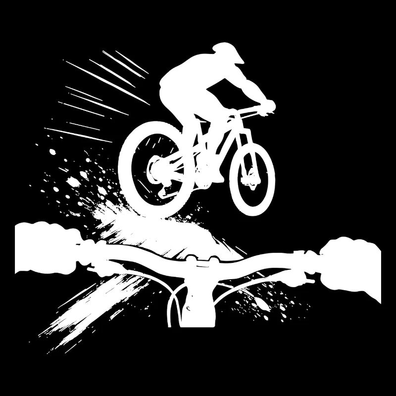 Downhill MTB POV Perspektive Mountainbike Geschenk