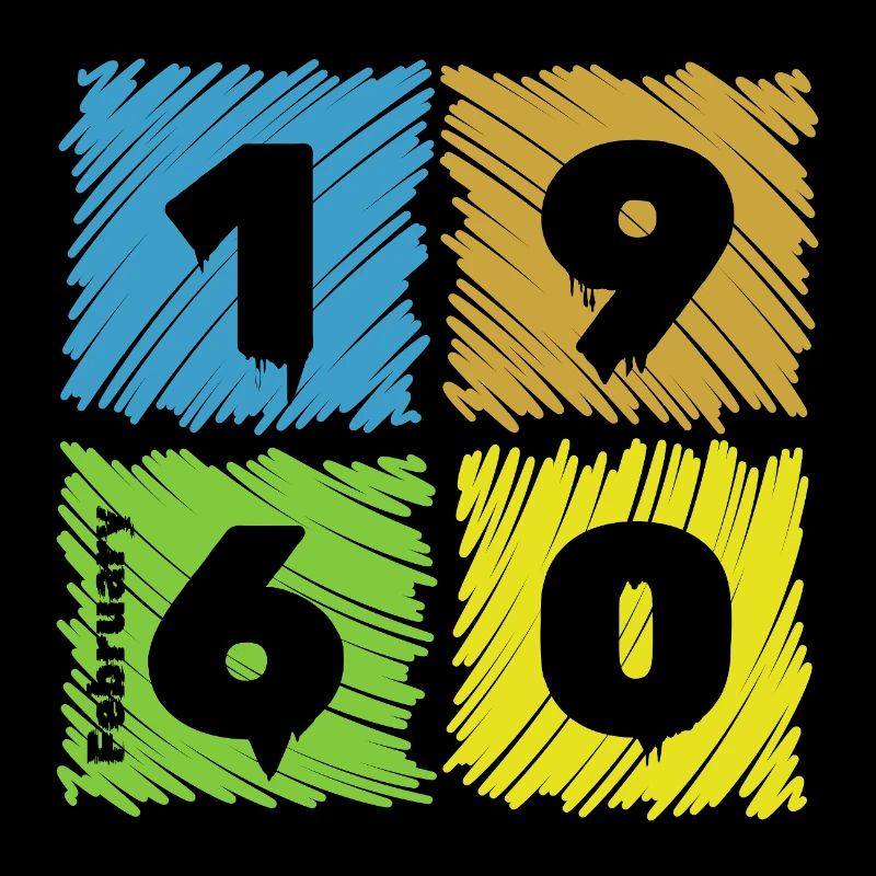 66. Écussons Geburtstag Farbige depuis 02/1960