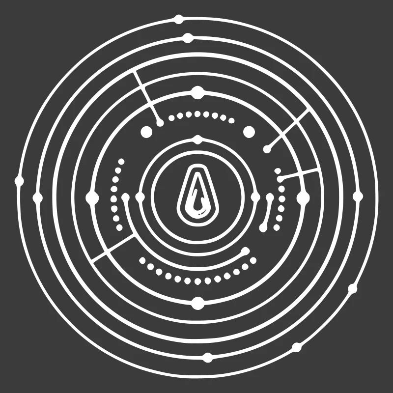 Crop Circle Planet System Abstract Vector