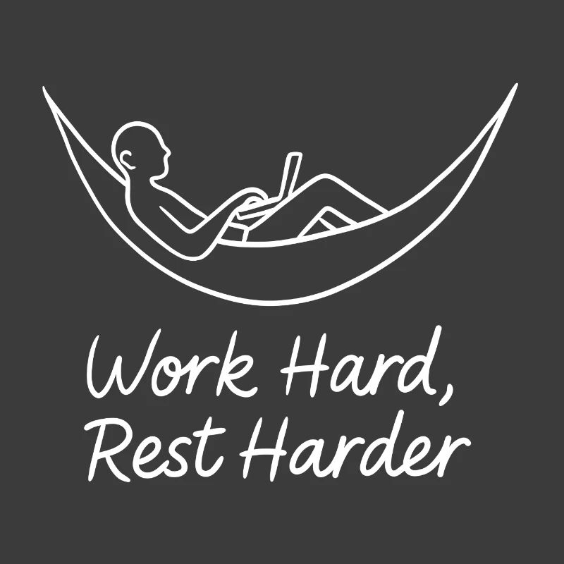 Work Hard Rest Harder Hammock Laptop