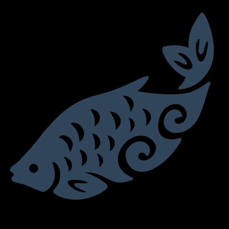 Swirl Fish Silhouette