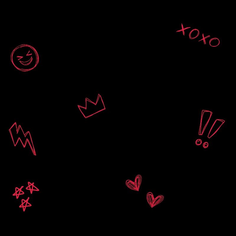 Heart Crown Doodle Pop Art