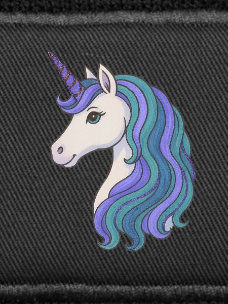 Pastell-Einhorn-Mähnenporträt