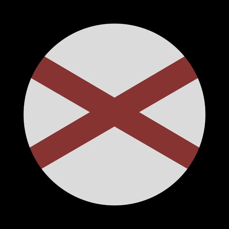 Drapeau rond de l’Alabama