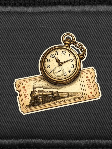 Historical Clock Locomotive