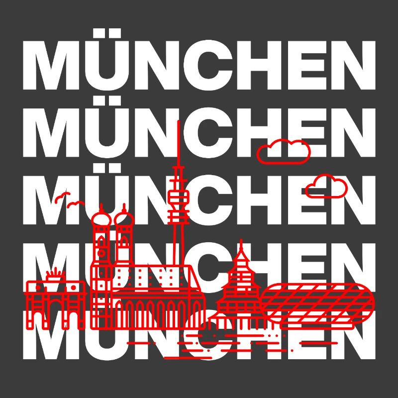 MÜNCHEN SKYLINE STACK – MIA SAN MUNICH