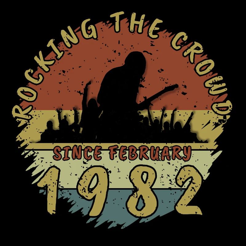 44th Birthday Rocking the crowd GIT 02/1982