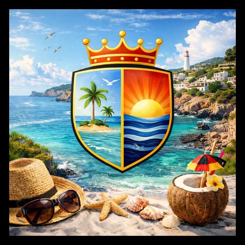 Blason côtier Bouclier tropical