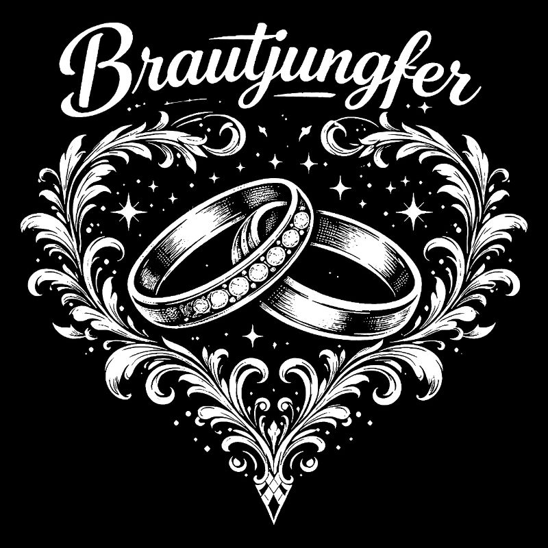 Brautjungfer Ringe Herzornament
