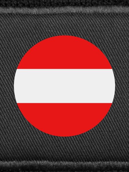 Austria round flag