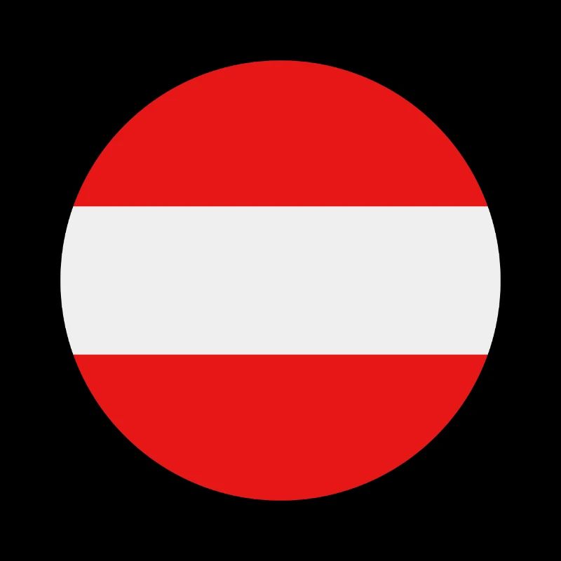 Austria round flag