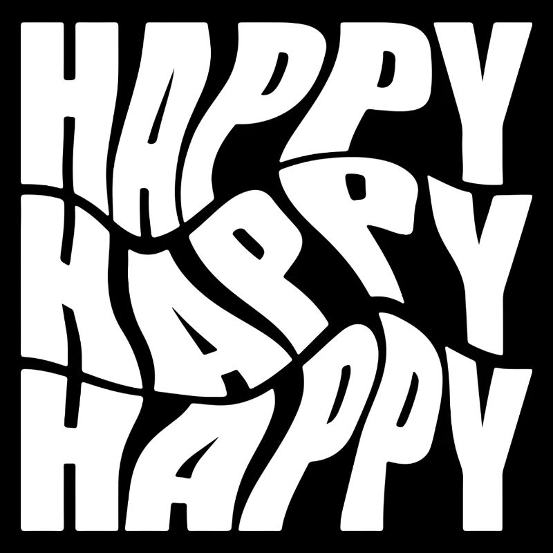Bold Happy Graffiti Typography