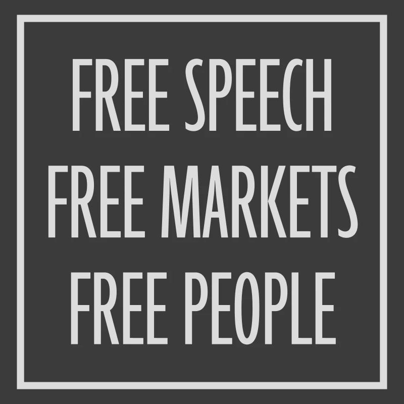 Marché de la liberté d’expression Peuple Libertarian Freedom Logo