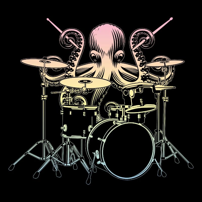 Drums Drummer Squid