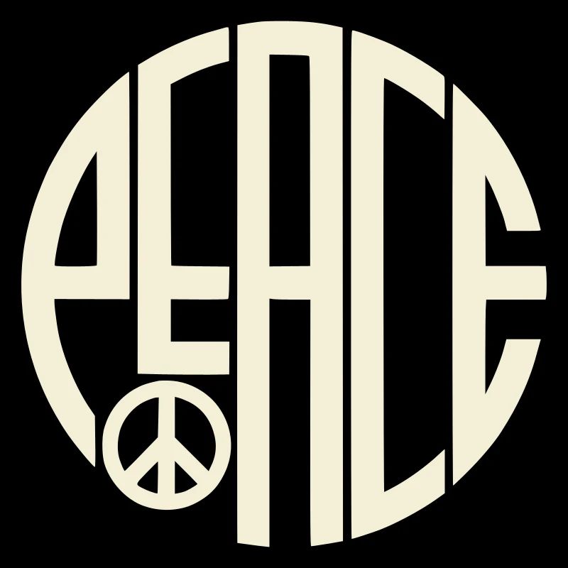 Typographie Art déco de la paix