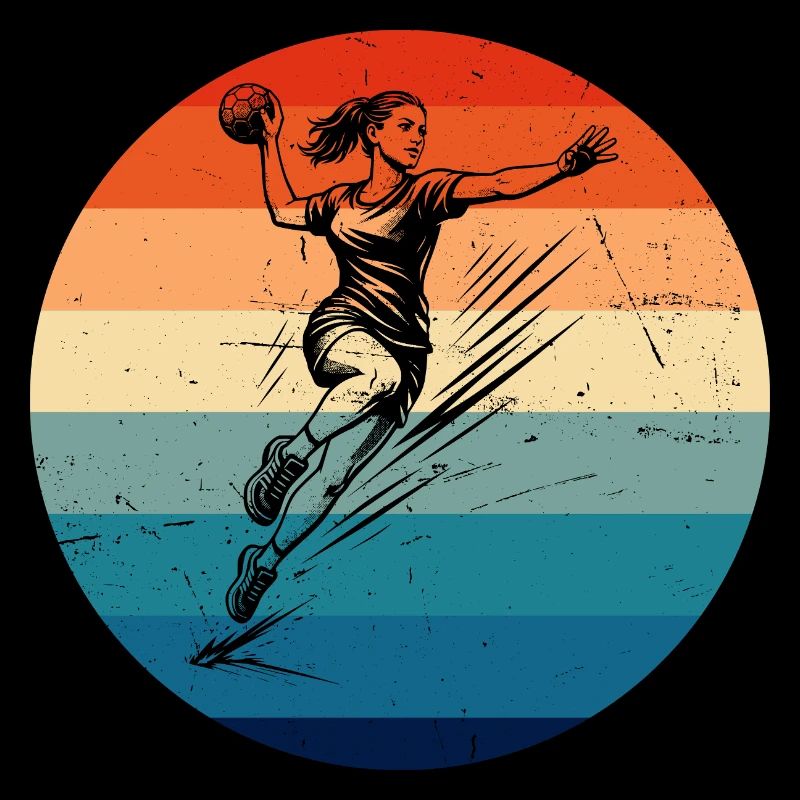 Modern handball artwork for women