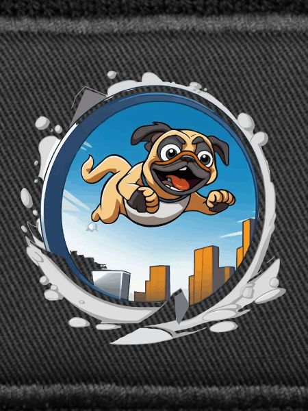 Pug Sprinter im Stadtlauf