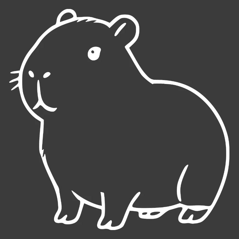 Capybara capybara blanc