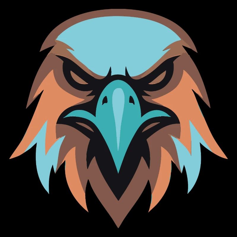 Eagle Head Turquoise Brown