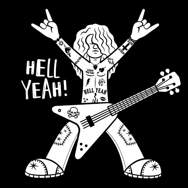 Cartoon-Gitarrist