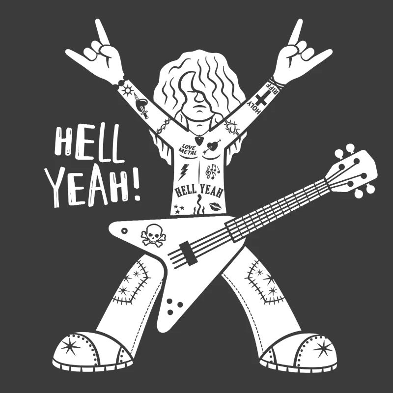 Cartoon-Gitarrist