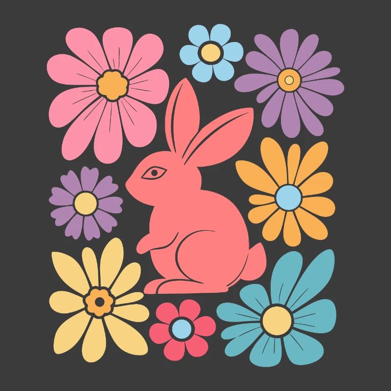 Joyeux lapin de Pâques Boho