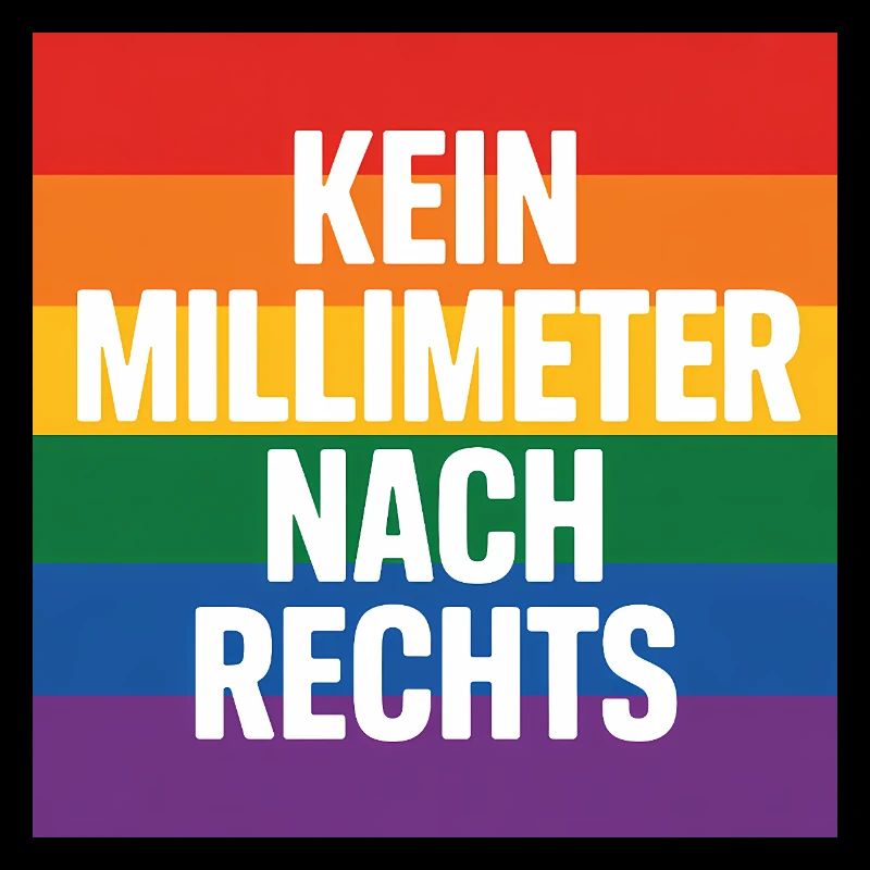 Not a millimeter to the right - Antifa Tee