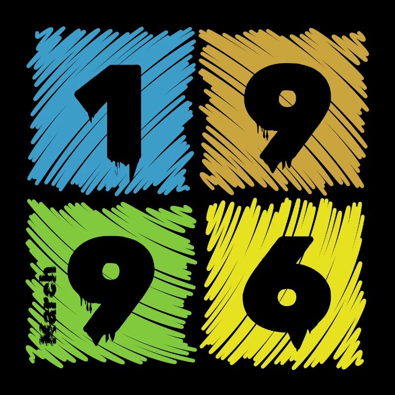 30. Écussons Farbige du Geburtstag depuis 03/1996