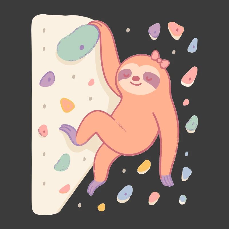 Boulder sloth for women and climbing fans