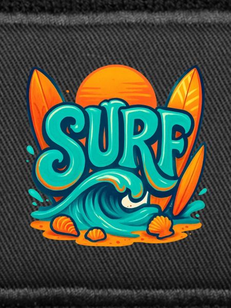 Sunset Surf Wortkunst