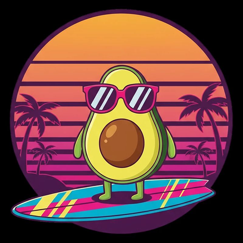 Avocado 80s Sunset