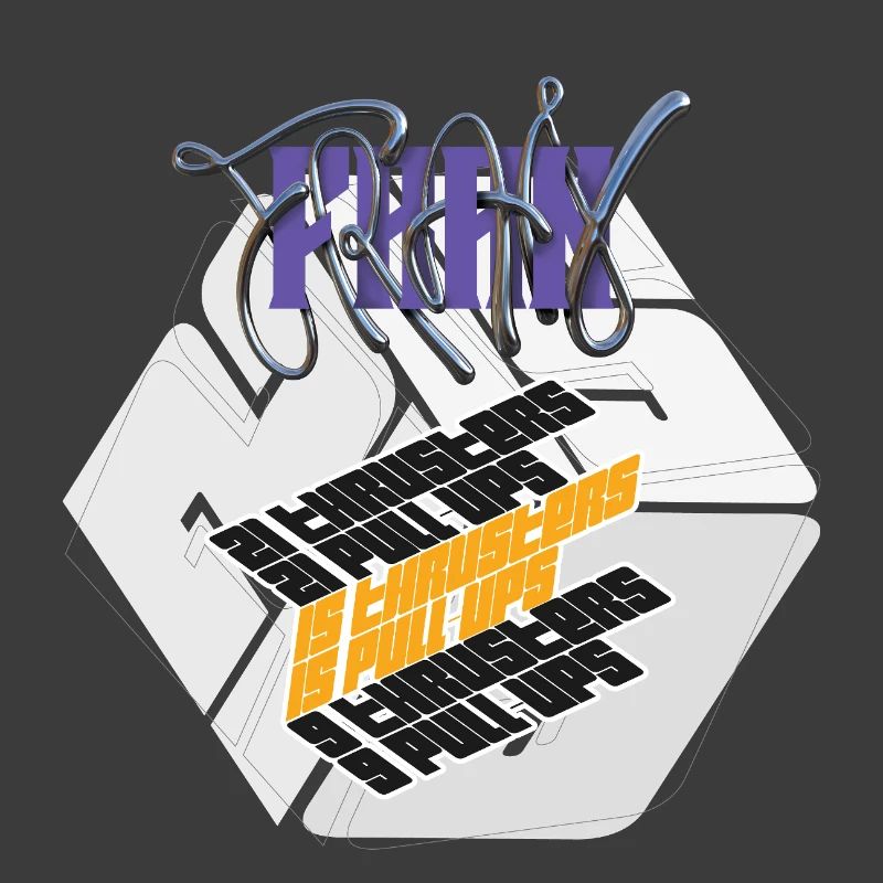 Fran Hero WOD Cross Training light graphic version