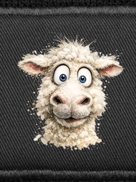 Laughing Sheep Cartoon Pop