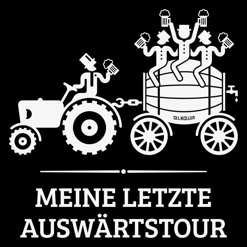 Meine Letzte Auswärtstour, Trecker Bierfass JGA W