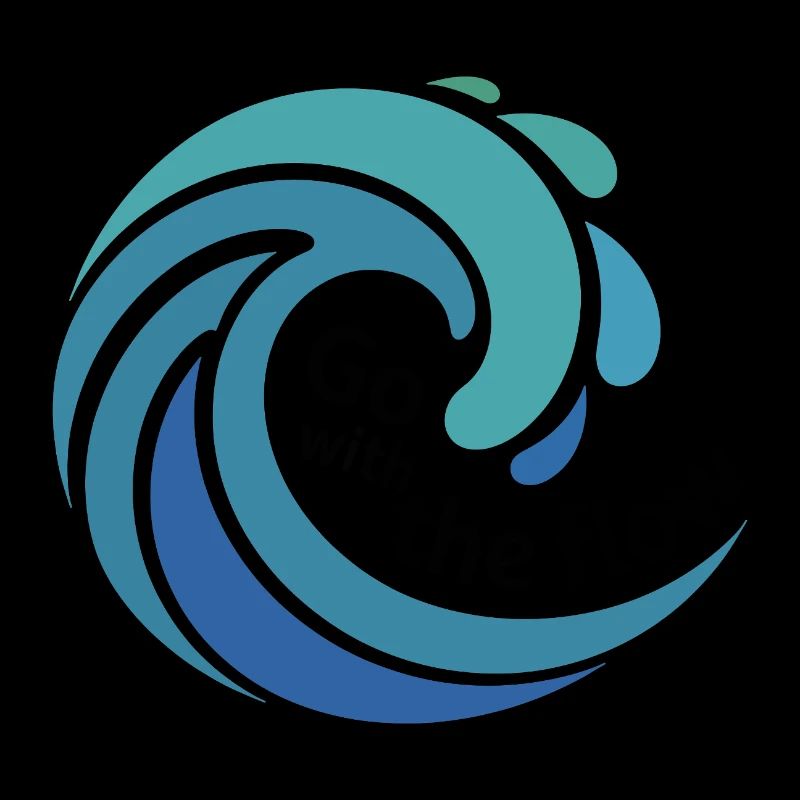 Go with the Flow Wave Art