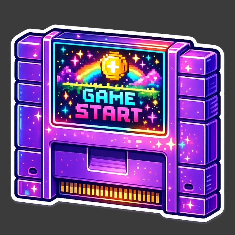 Néon Retro Arcade Start