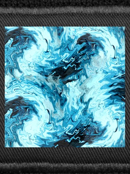 Aqua Marble Pattern Waves