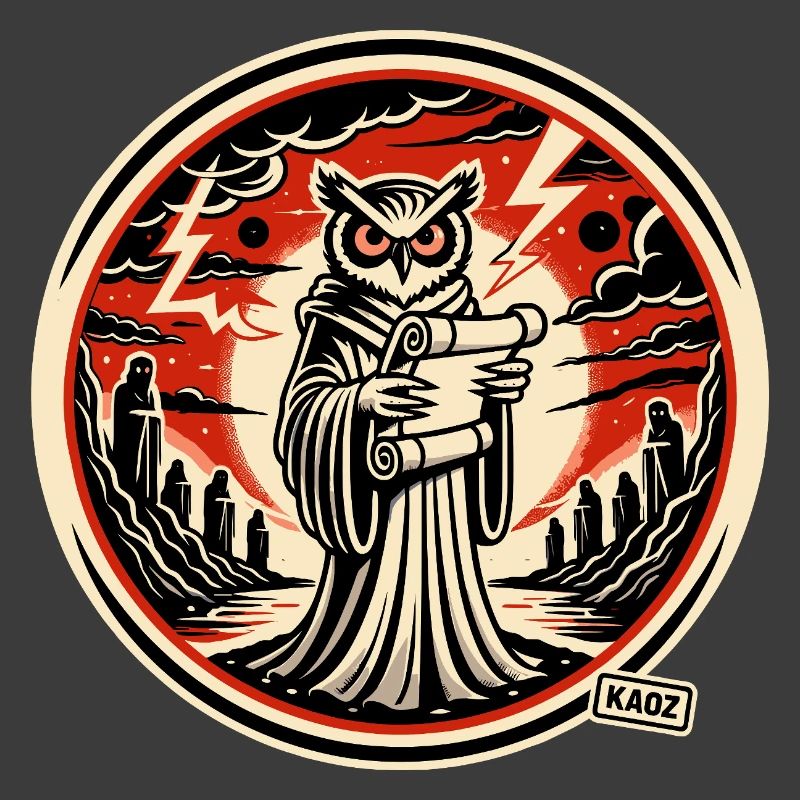 Schlaue Eule mit Brief 