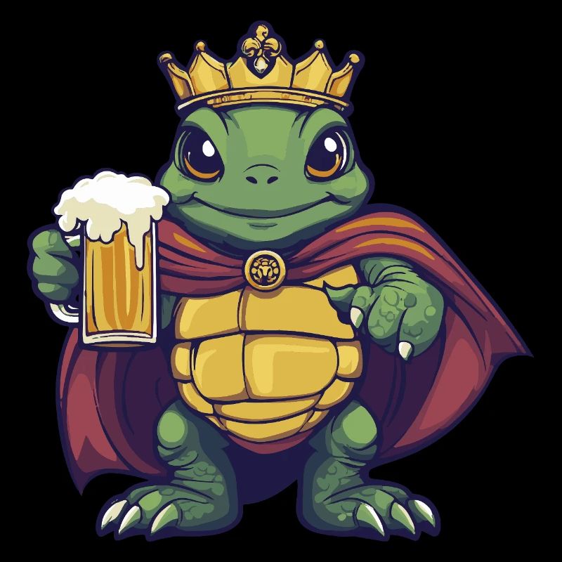 Schildkröte Bier König