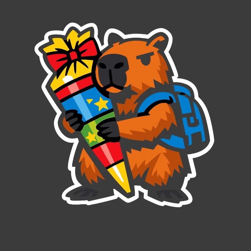 Capybara 1. Schultag | Einschulung Kinder