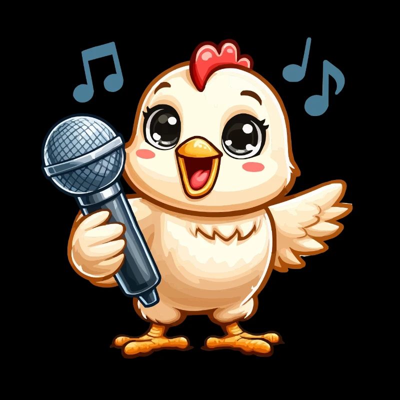 Chick Karaoke with Microphone