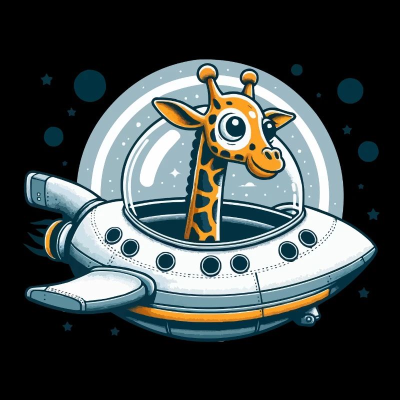 Aventure spatiale de girafe